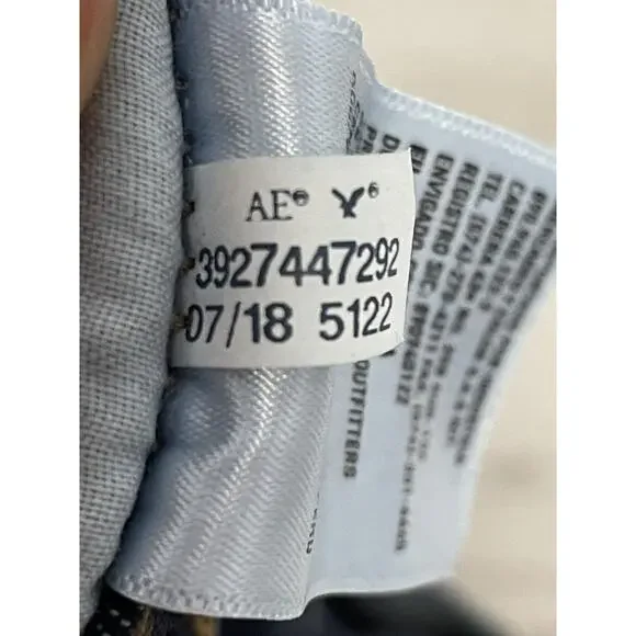 American Eagle Shorts Womens 00 Dark Wash Denim Next Level Stretch Rolled Casual - Picture 10 of 12